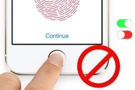 touch id disable