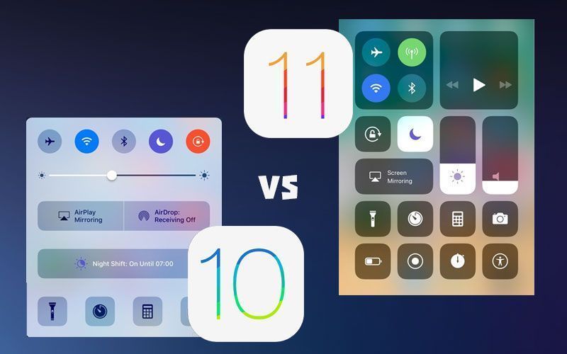 iOS 10 vs iOS 11